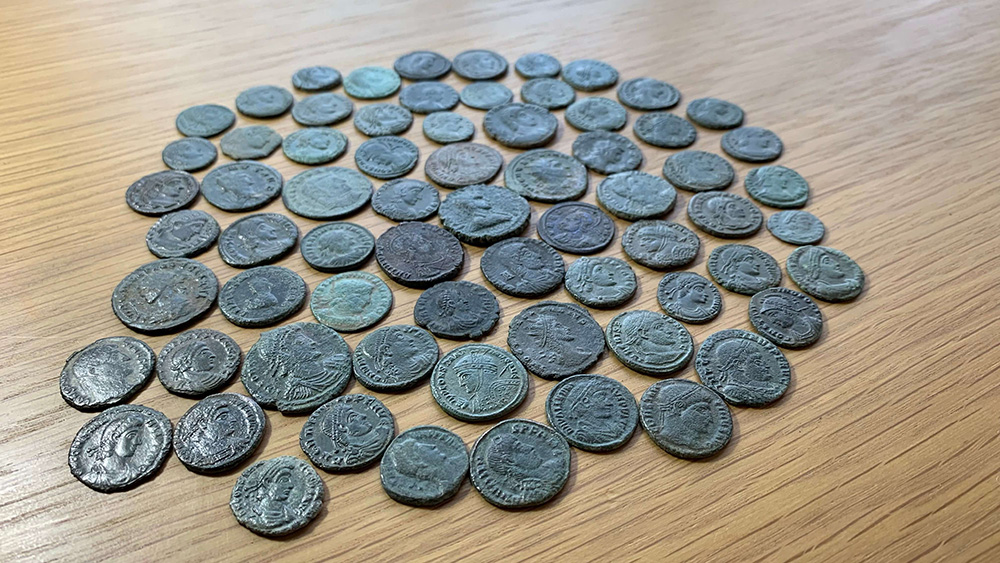 クリーニング後のローマコイン